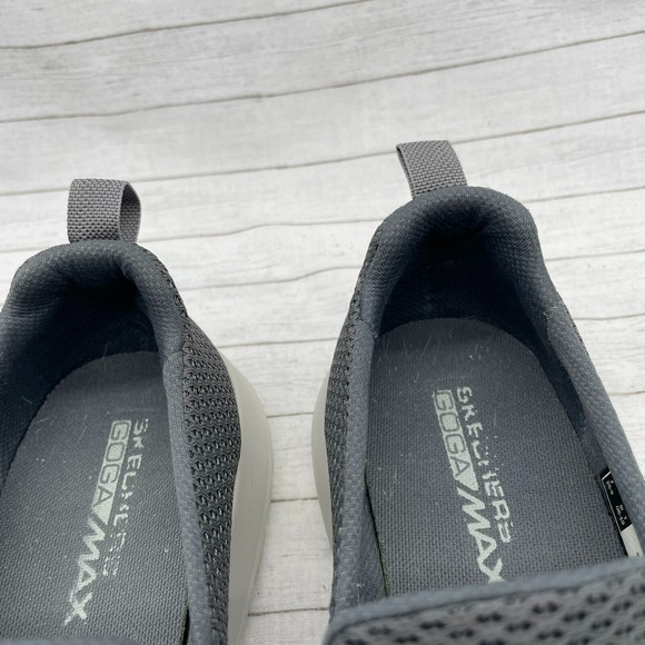 Skechers Goga Max Gray Equalizer Persistent Slip On Walking Shoes 54600 Size 8.5 main image 7
